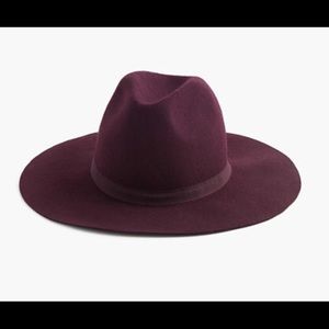 NWT J.Crew Wide Brim Italian Wool Felt Hat